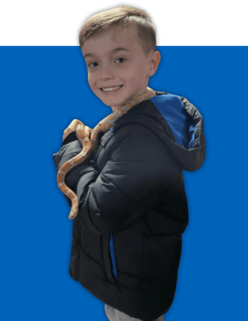 boy with lucky